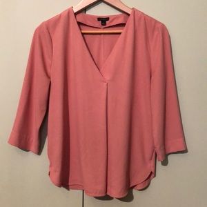 Ann Taylor Rose Wrap Draped Top FINAL SALE